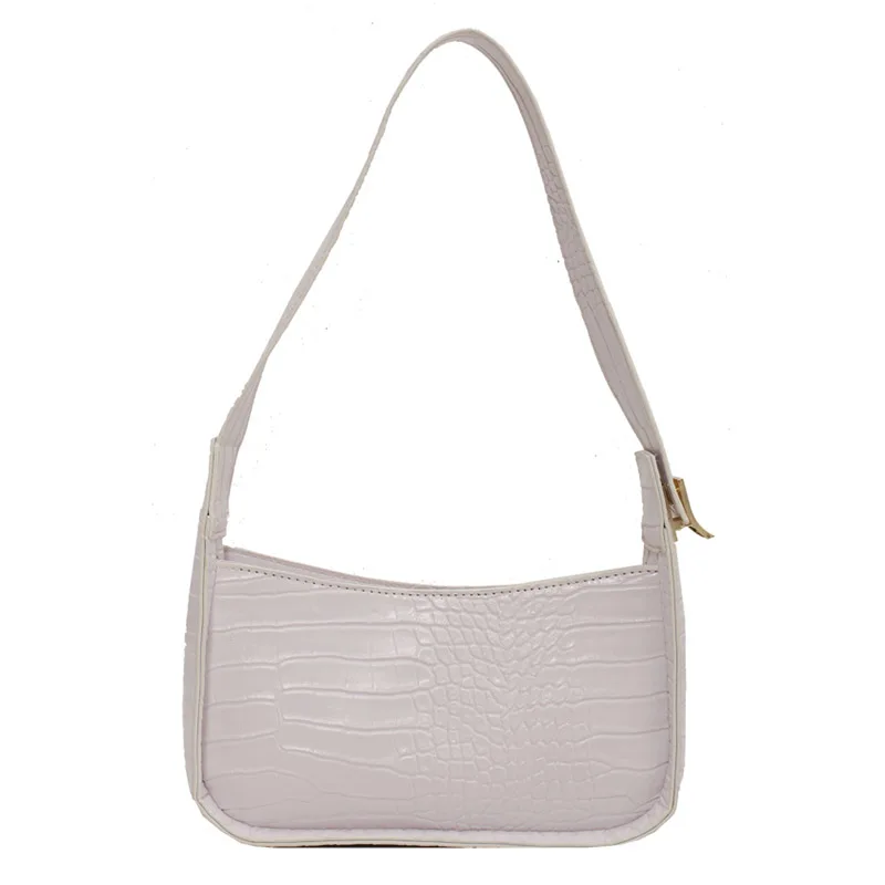 

Crocodile Pattern Gradient Pu Leather Small Underarm Baguette Bags Shoulder Phone Purse and Handbags for Ladies Luxury Designer