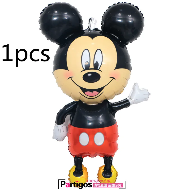 10 шт./lotRed и черных латексных шарика в горошек надувные шары Mickey Мышь тема День Рождения globos Свадебные baby shower вечерние украшения - Цвет: 1pcs