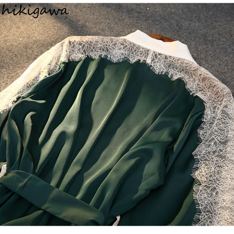 Корейская свободная Пижама Hikigawa женская летняя Пижама-тройка из вискозы