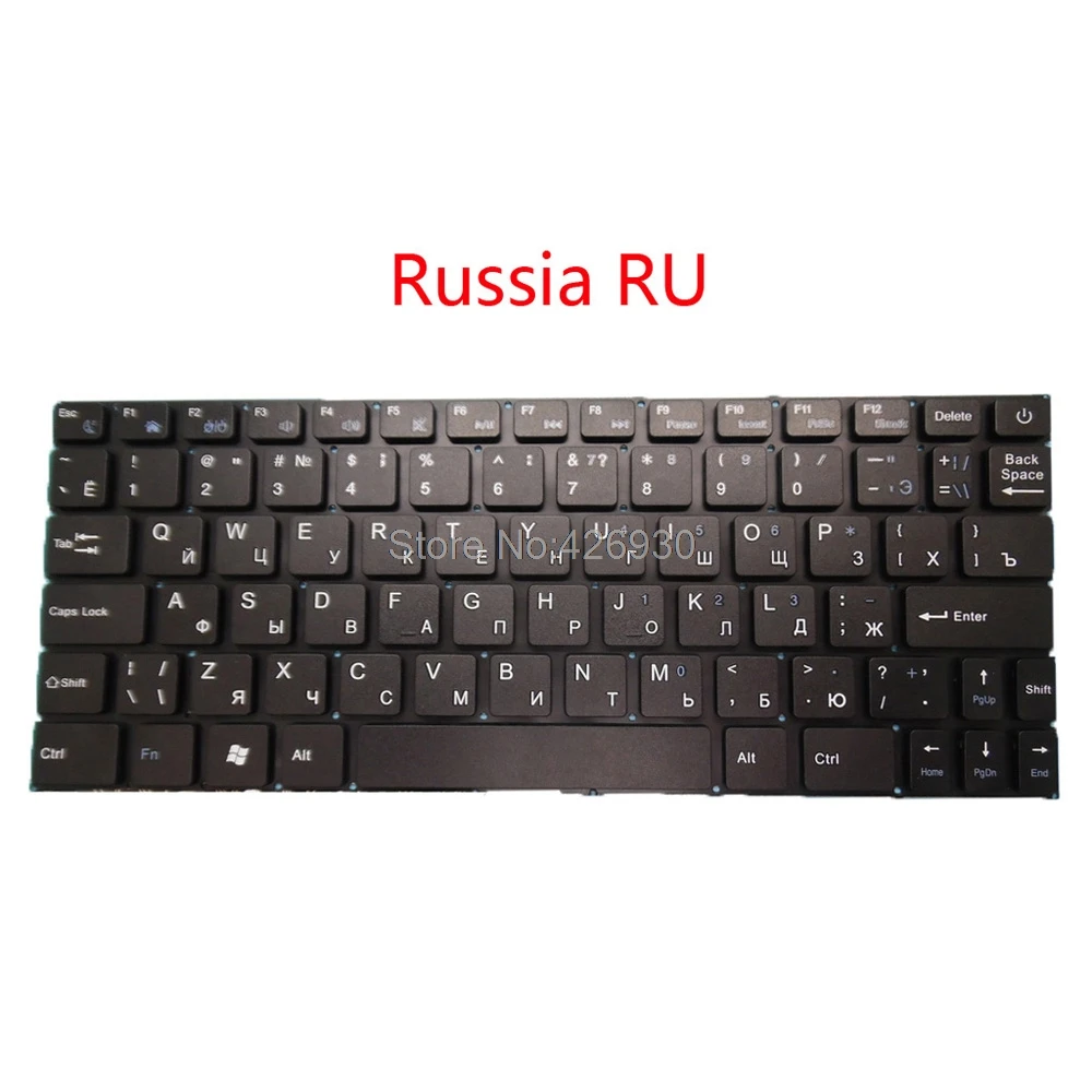 Ноутбук US RU Клавиатура для Prestigio Smartbook 116A 116A01 116A02 116A03 PSB116A PSB116A01BFW_RB_CIS Английский