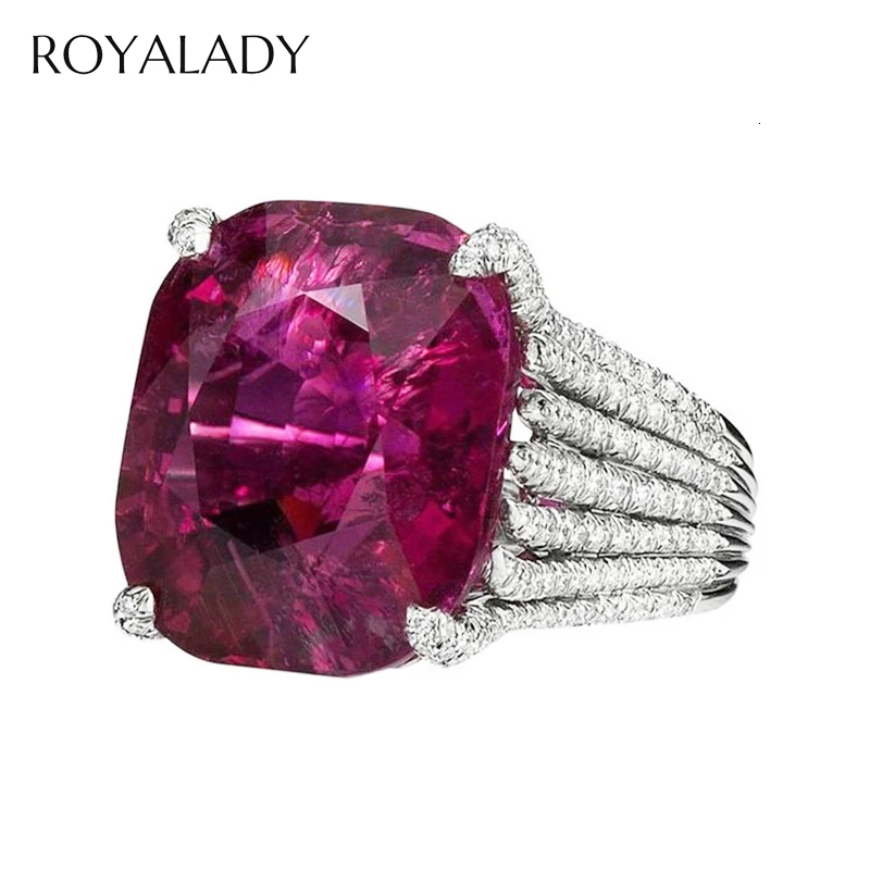 Элегантное обручальное кольцо из красного циркония для женщин модное яркое