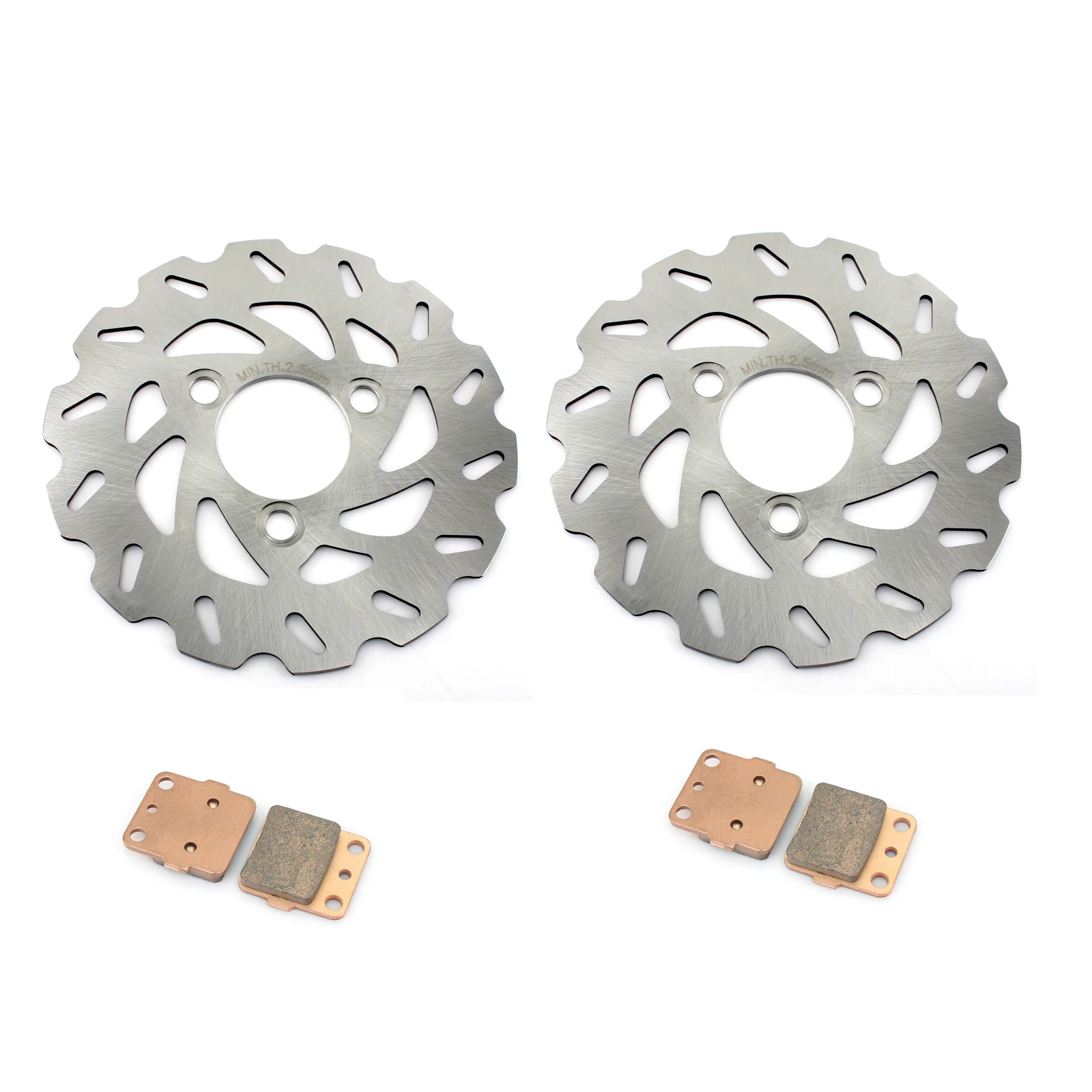 Передние тормозные диски для квадроциклов BIKINGBOY роторные колодки KSF KFX 400 2003 2004 2005