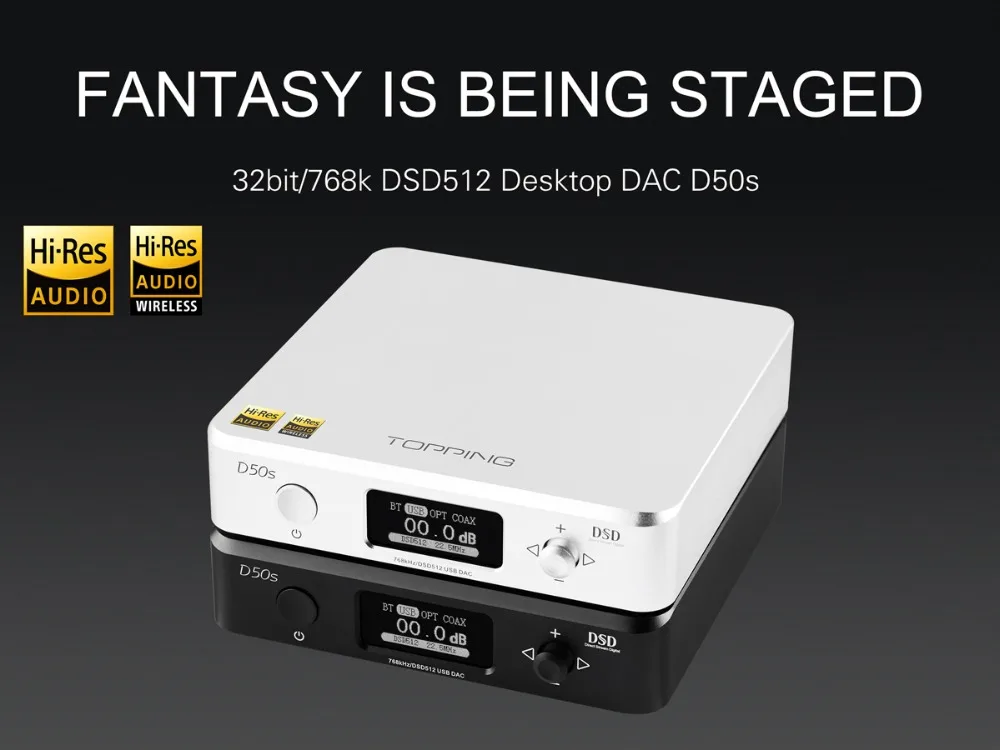 Топпинг D50S CSR8675 Bluetooth 5,0 ES9038Q2M декодирование аудио USB DAC XMOS XU208 DSD512 32 бит/768 кГц OPA1612 USB/OPT/коаксиальный вход
