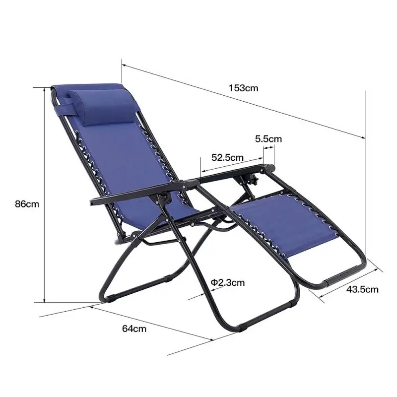 저렴한 2PCS Reclining 접이식 캠핑 의자 발판 휴대용 낮잠 의자 야외 캠핑 낚시 Foldable 비치 라운지 의자