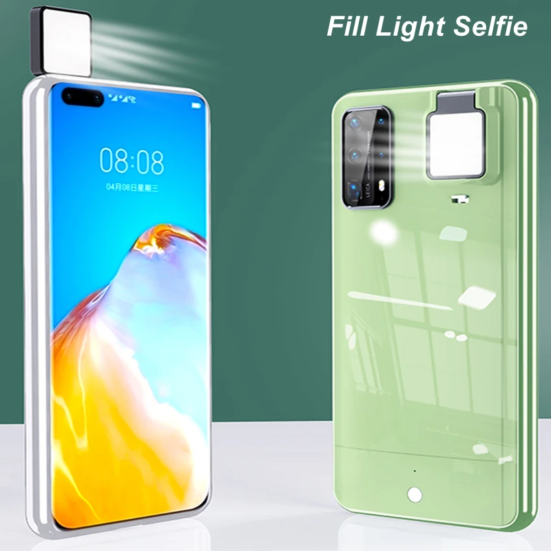 

Fashion Selfie Phone Case For Vivo X60 X60 Pro 5G X50 X50 Pro X30 X30 Pro S7 Fill Light Women Bag Cases Smart Cover Capa