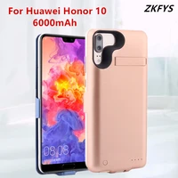 zkfys portable charger power bank case for huawei honor 10 battery cases 6800mah external battery charging cover powerbank case