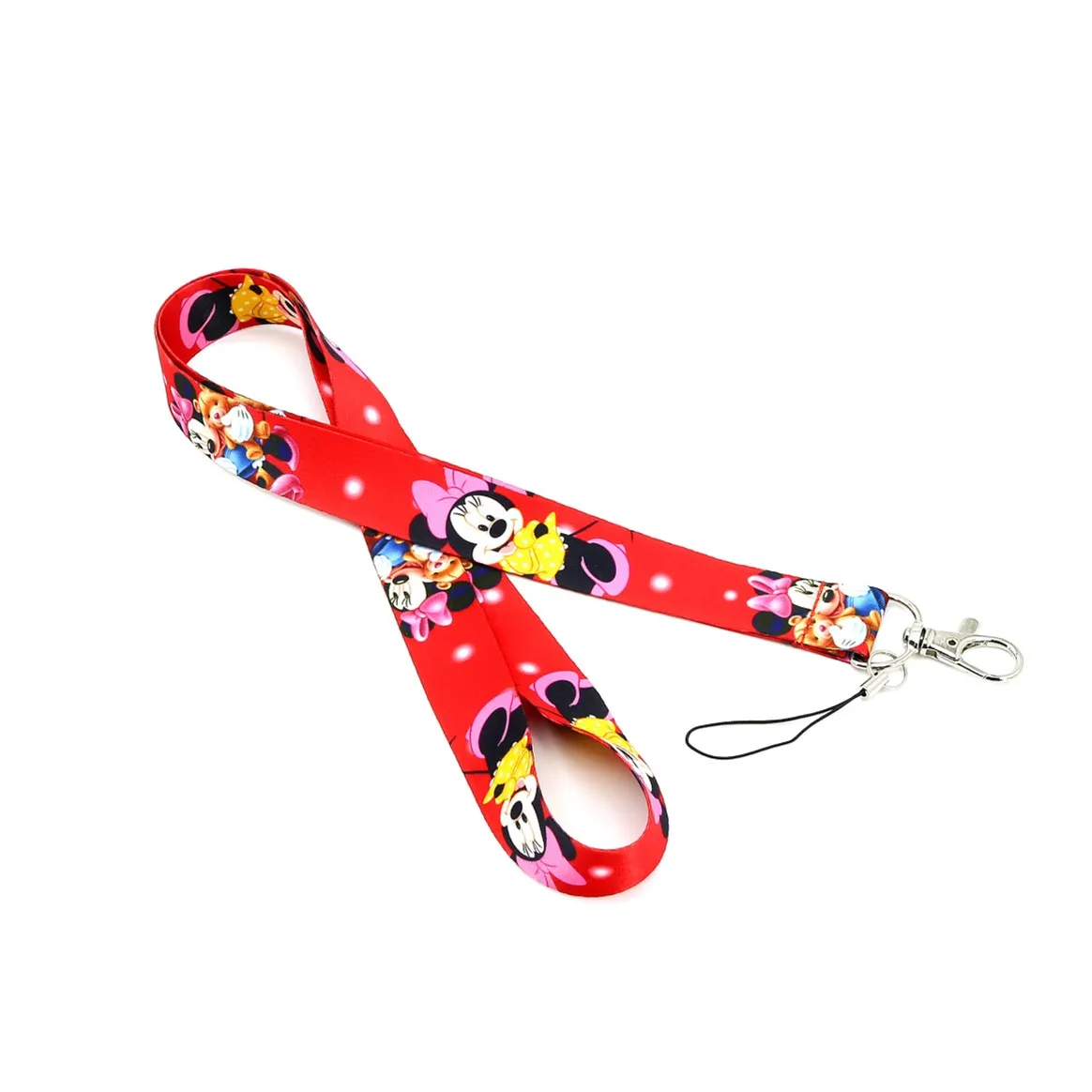 50 шт Микки Минни Маус Ремешок id значок держатель брелок ремни для мобильного
