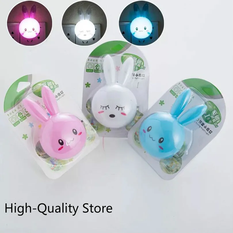 Светодиодный ночник с мультяшным кроликом высокого качества настенный Ночной