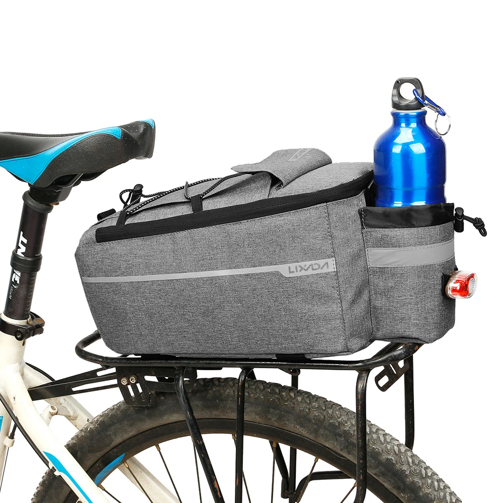 

Lixada Insulated Trunk Cooler Bag Cycling Bicycle Rear Rack Storage Luggage Bag Reflective MTB Bike Pannier Bag Shoulder Bag