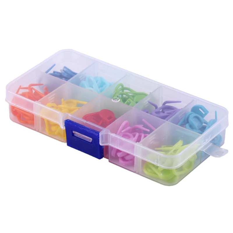 120 шт. 10 цветов мини-чехол вязаные аксессуары вязанные штифты пластиковые маркеры