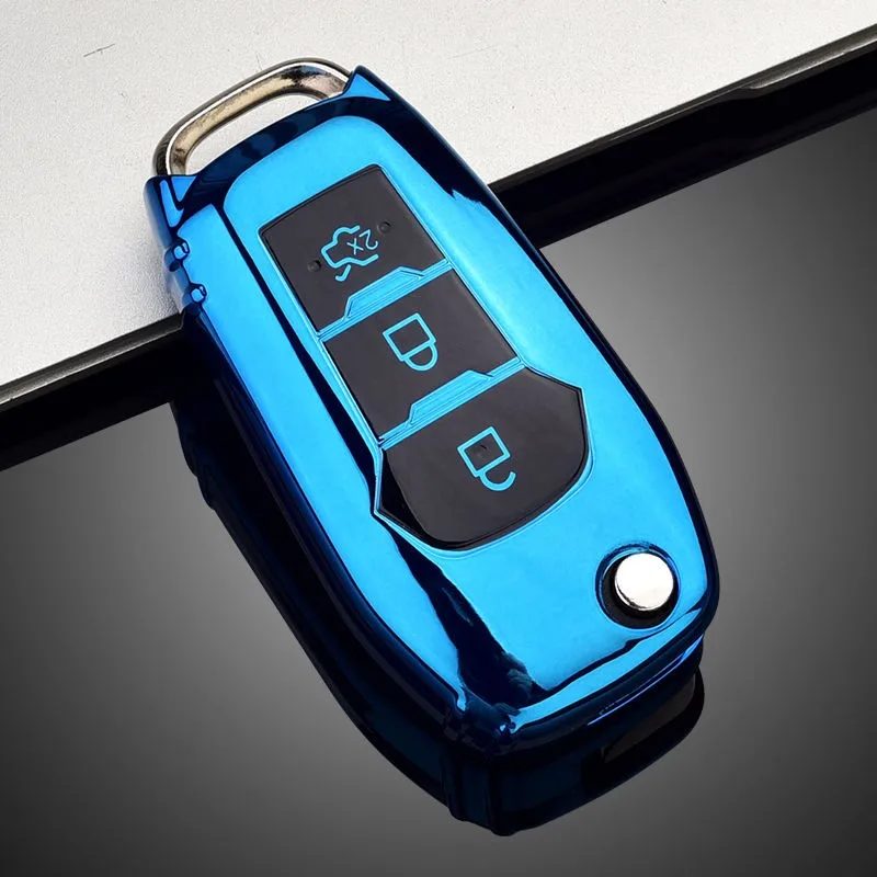 

Soft TPU Car Key Cover Case For Ford Fusion Fiesta Escort Mondeo Everest Ranger Focus 2 3 MK2 MK3 MK4