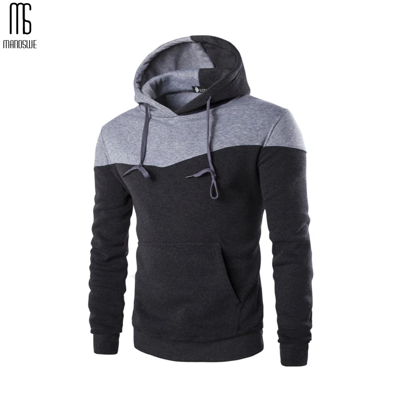 Manoswe/Повседневная приталенная рубашка с капюшоном в стиле пэчворк сезон весна