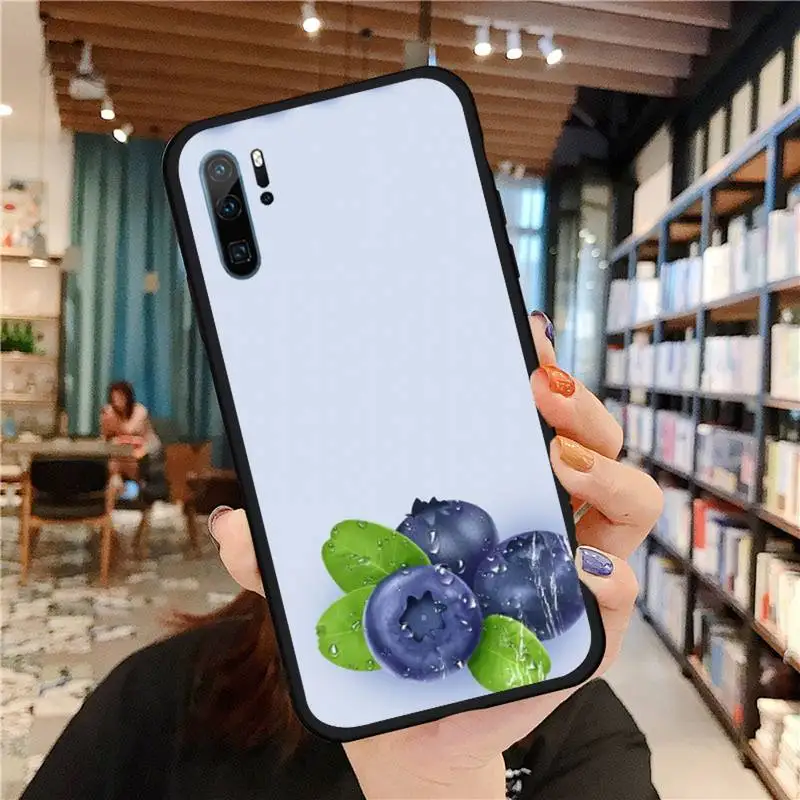 

Fruit design blueberry beautiful Phone Case For Huawei honor Mate P 9 10 20 30 40 Pro 10i 7 8 a x Lite nova 5t silicone funda