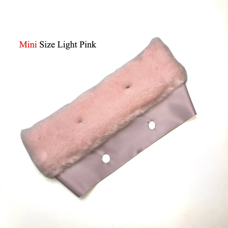 Mini Light Pink 11 цветов плюшевая отделка Тепловая отделка Подходит для классического мини размера O сумка Obag аксессуары для сумок - Цвет: Mini Light Pink
