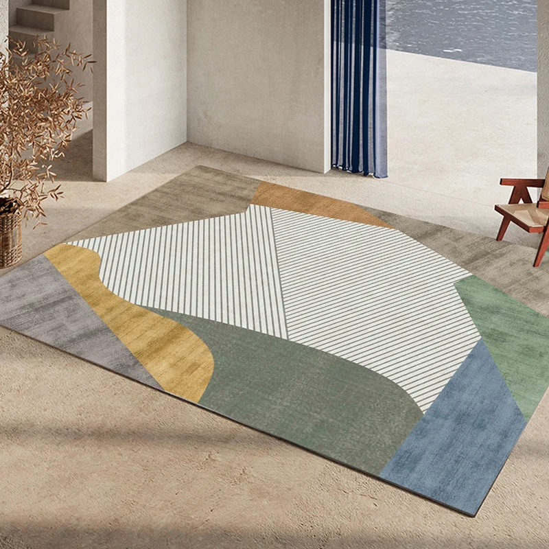 

High end fashion modern luxury living room carpet bedroom Nordic simple sofa tea table bookcase room household floor mat