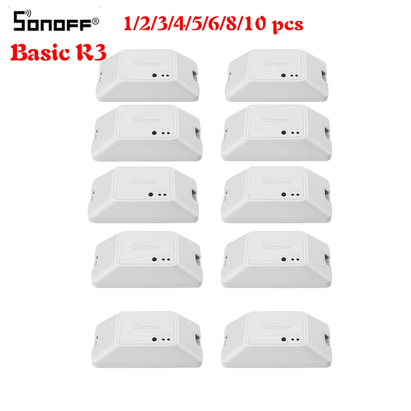 1/2/3/4/5/6/8/10 шт. базовый смарт переключатель SONOFF R3 приложение для умного дома Wi Fi 10 а