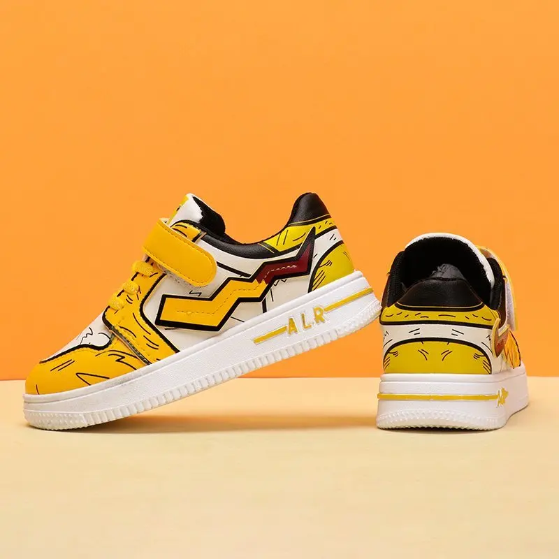 

New Arrival Boys Casual Shoes Yellow Teenager Sneakers for Boys Luxury Brand Kids Boy Sport Shoe Designer Kids Sneakers Boy