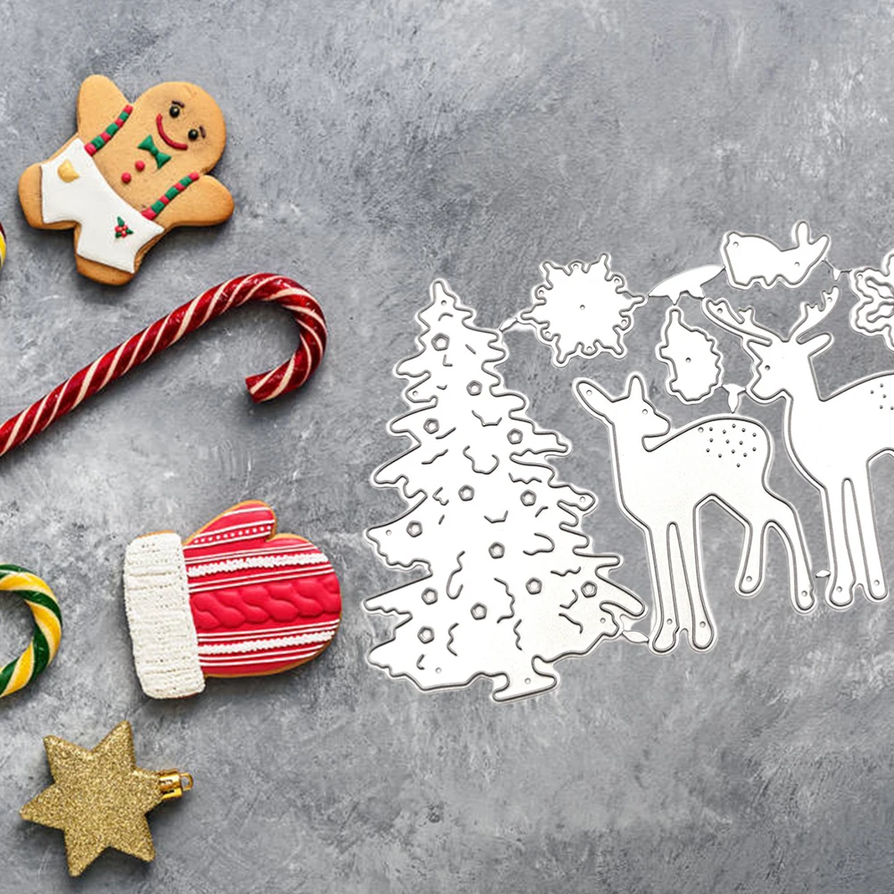 Рождественские Вырубные штампы сделай сам скрапбукинг искусственные фотобумага