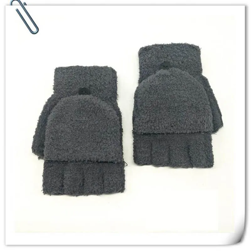 Calymel унисекс женские перчатки с открытыми пальцами коралловый бархат