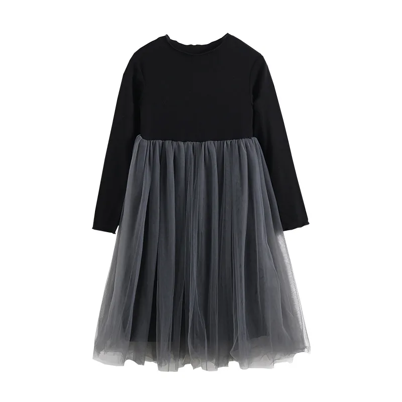 Baby Girl Princess Party Frock 2020 Spring Fall Winter Velvet Tulle Mesh Dress Elegant Evening puffy Warm Kids Clothe | Детская одежда