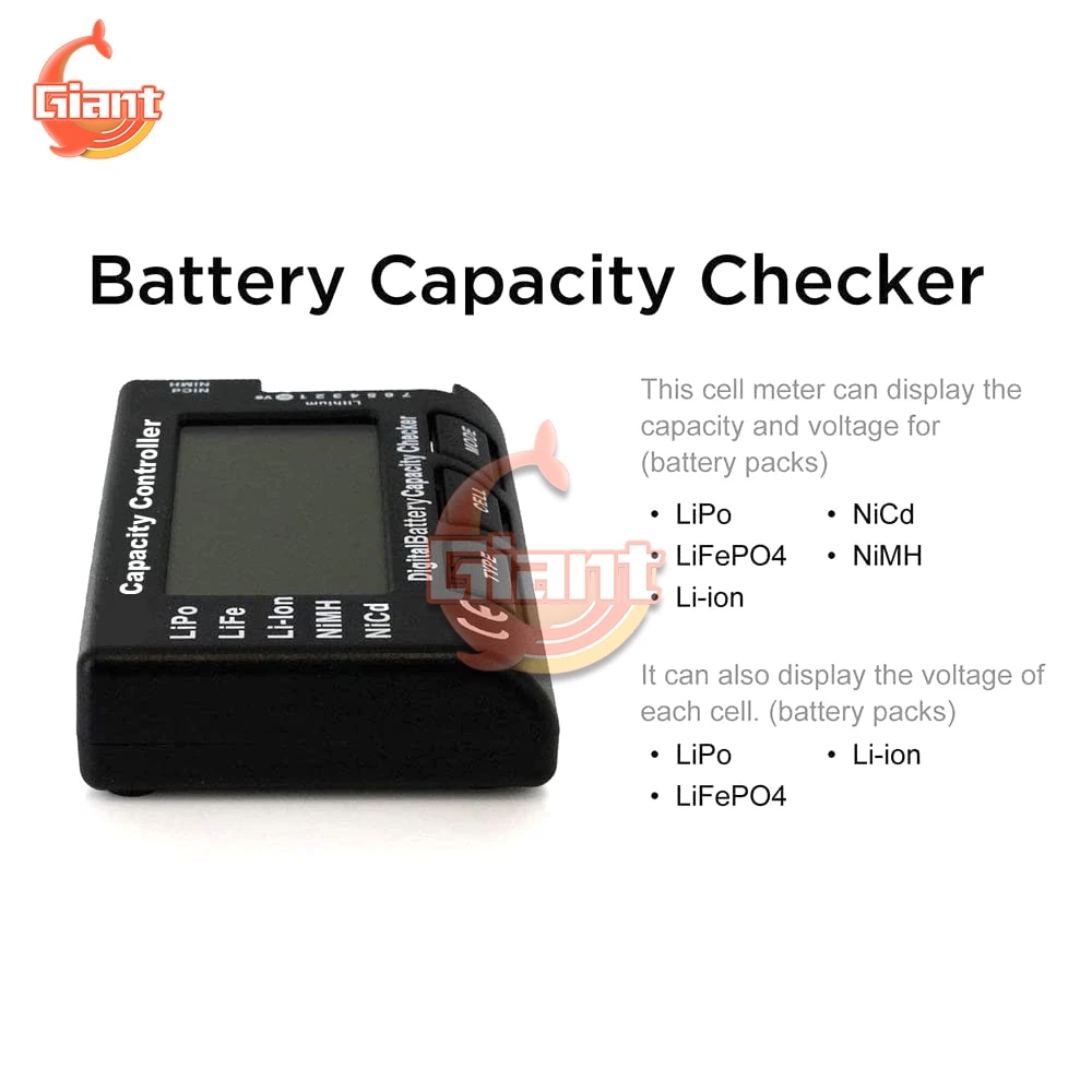 Для детей возрастом от 1 до 7S 7-бит Цифровой Батарея Ёмкость тестер Напряжение