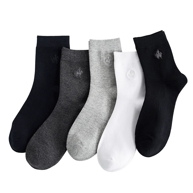 2020 новые модные мужские носки в подарок однотонные хлопковые дезодорант дышащие