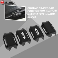 motorcycle 25mm engine crash bar protection bumper decorative guard block for honda cb650r cb125f cb125r cb150r cb 190 190r 250r