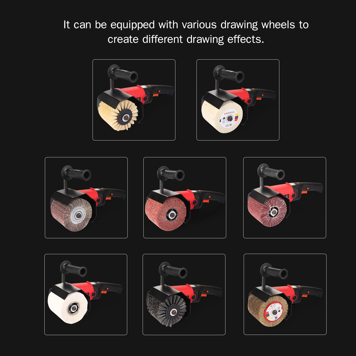 Электрическая полировальная машина 220 В 1400 Вт для полировки проволоки машинка