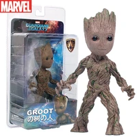 the avengers groot guardian of the galaxy action figures doll collectible model flowerpot flower pot pen pot toys for children