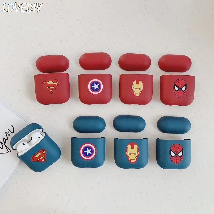Marvel Мстители мягкий силиконовый беспроводной Bluetooth чехол для наушников Apple AirPods