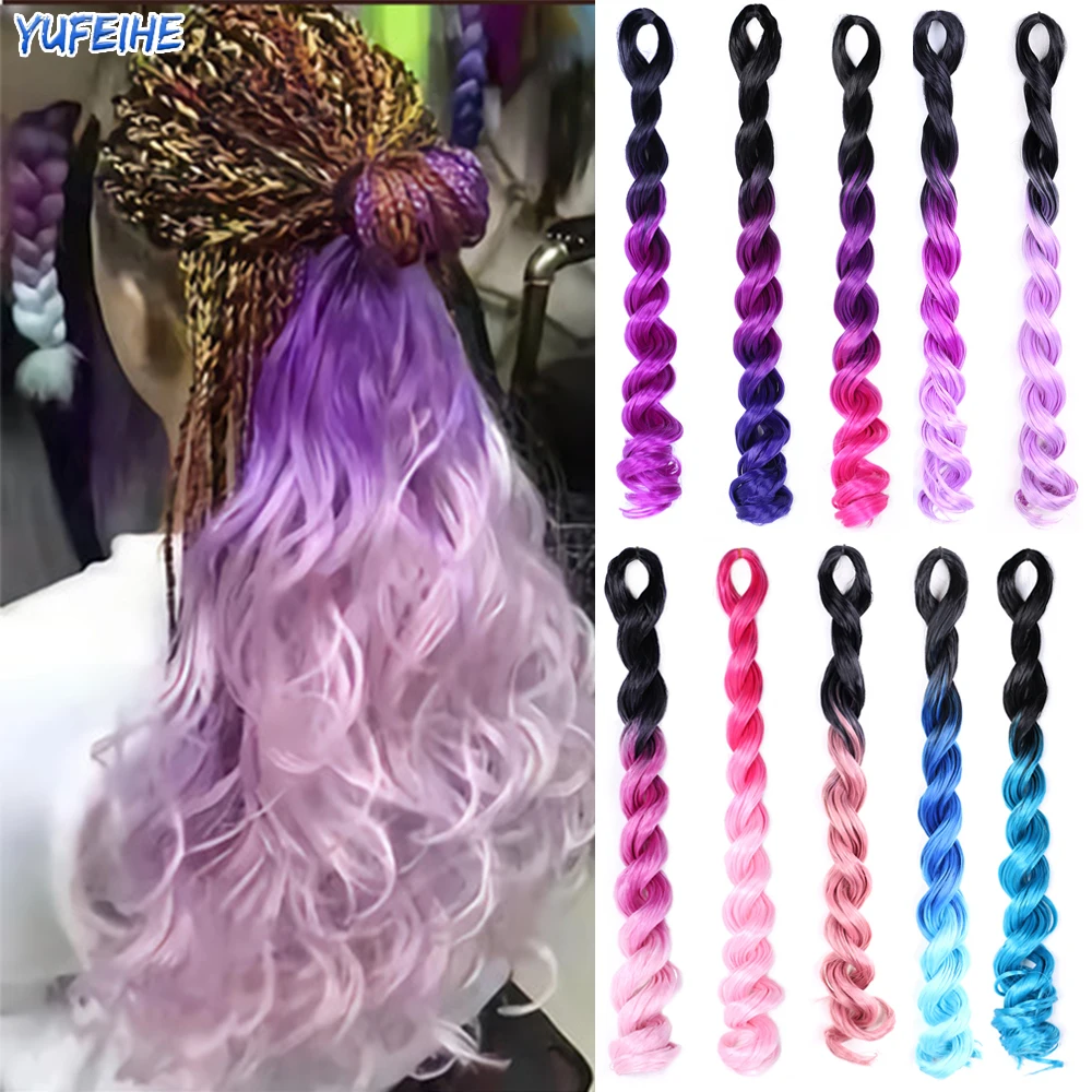 Синтетические волосы для плетения крючком волнистые наращивания морского тела 24