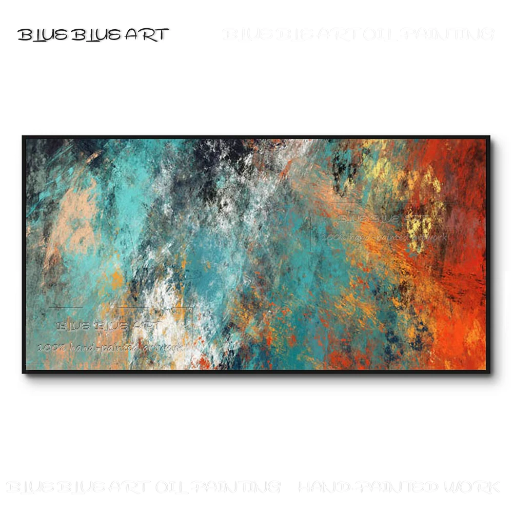 New Arrivals Hand-painted Gorgeous Abstract Oil Painting on Canvas Modern for Bedroom Decoration | Дом и сад