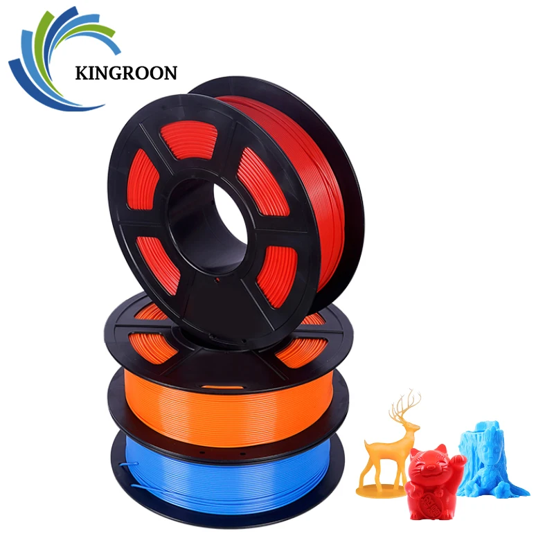 KINGROON-filamento de plástico ABS TPU para impresora 3D, Material de impresión PLA, bolígrafo, piezas de impresora 3D, 1KG, 1,75mm
