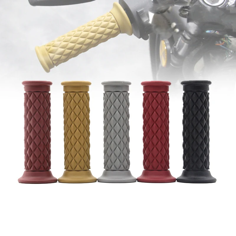 

Handle Bar Retro Rubber Motorcycle Bike Vintage Handlebar Coke Bottle Hand Grip