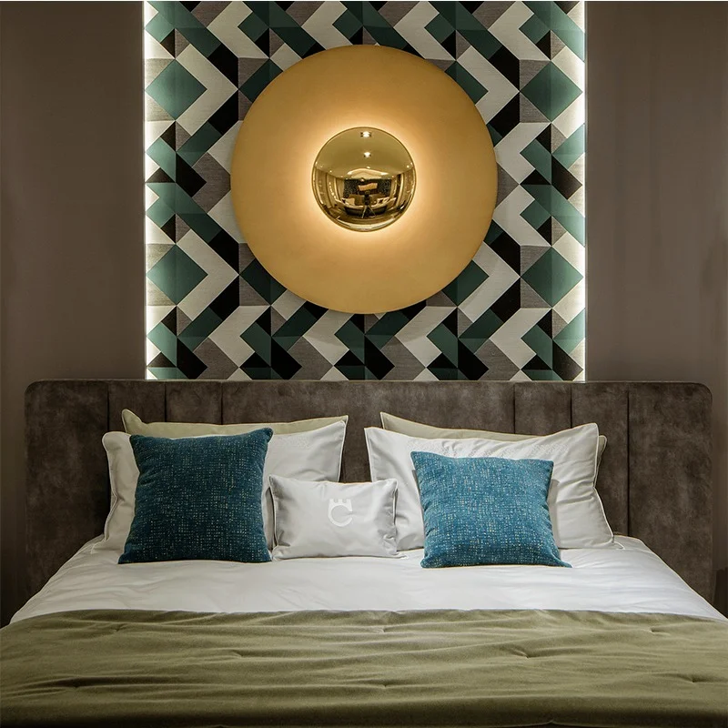 

Modern Glass Stainless Steel Wall lamp Dimmable decorative indoor lighting wall light Crystal Industrial living wall sconce lamp