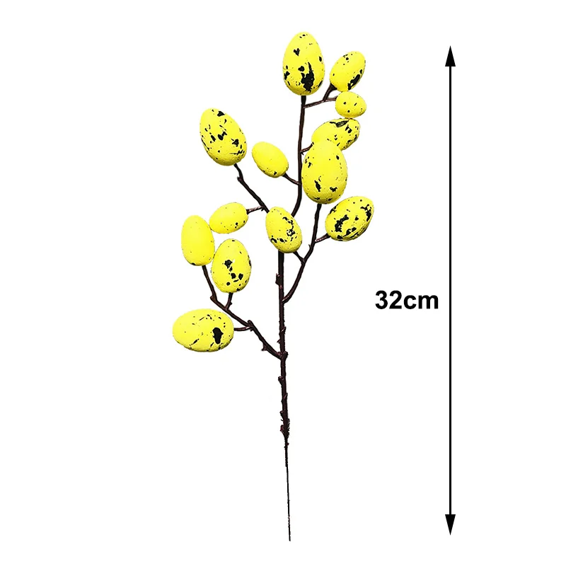 2 шт. 32 см Пасхальные яичные ветки цветочные медиаторы пасхальные украшения для