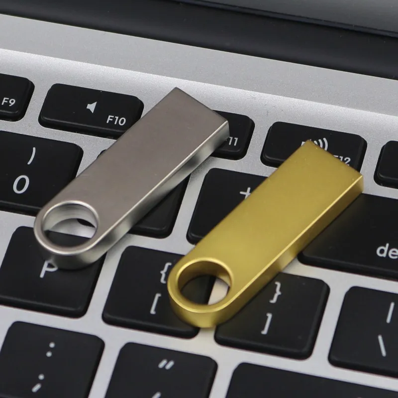 Хит usb флеш-накопитель 32 Гб 64 Гб 128 ГБ usb флешка 8 Гб 16 Гб металлическая Флешка usb 2,0 флеш-накопитель U диск с кольцом для ключей