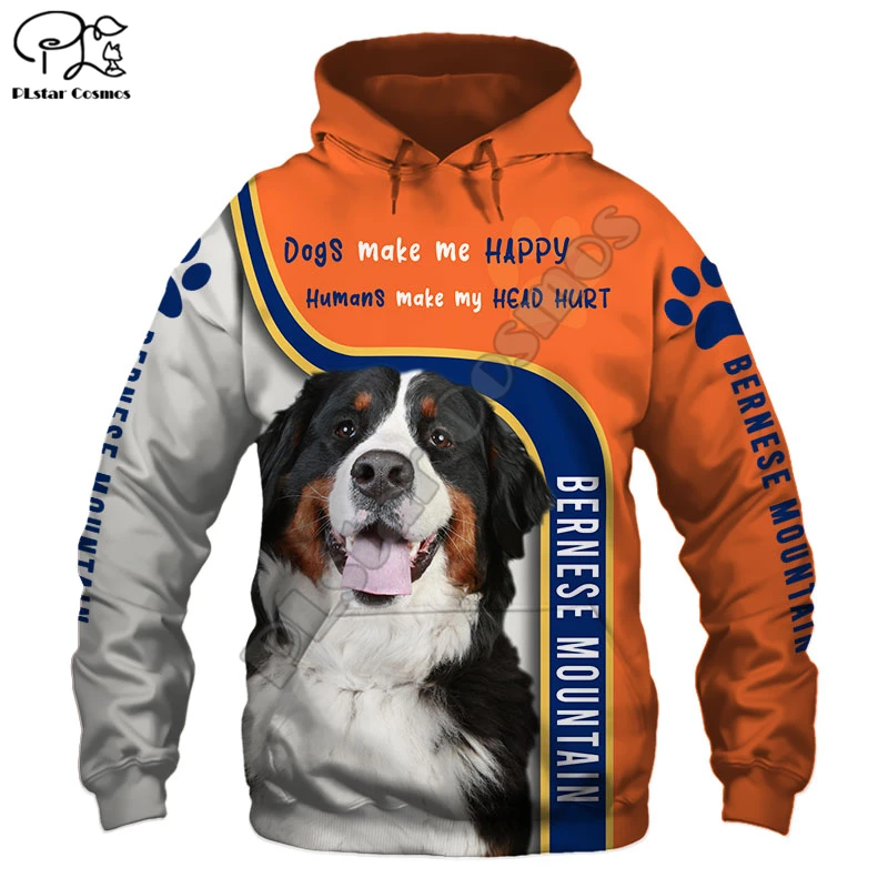 

Новинка, модные мужские/женские толстовки PLstar Cosmos с 3D принтом красивой собаки, милый свитшот с капюшоном на молнии с животными, повседневная...