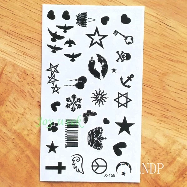 Водонепроницаемые временные тату-наклейки этнический тотем стрелы лотоса