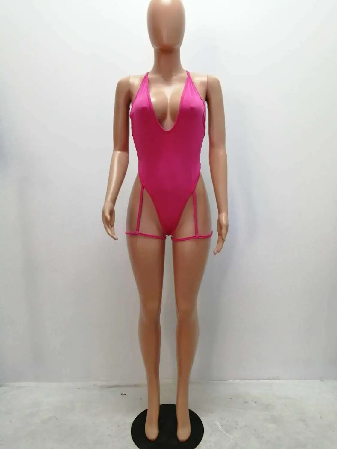 Сексуальный цельный купальник с глубоким V-образным вырезом женский бикини Maio