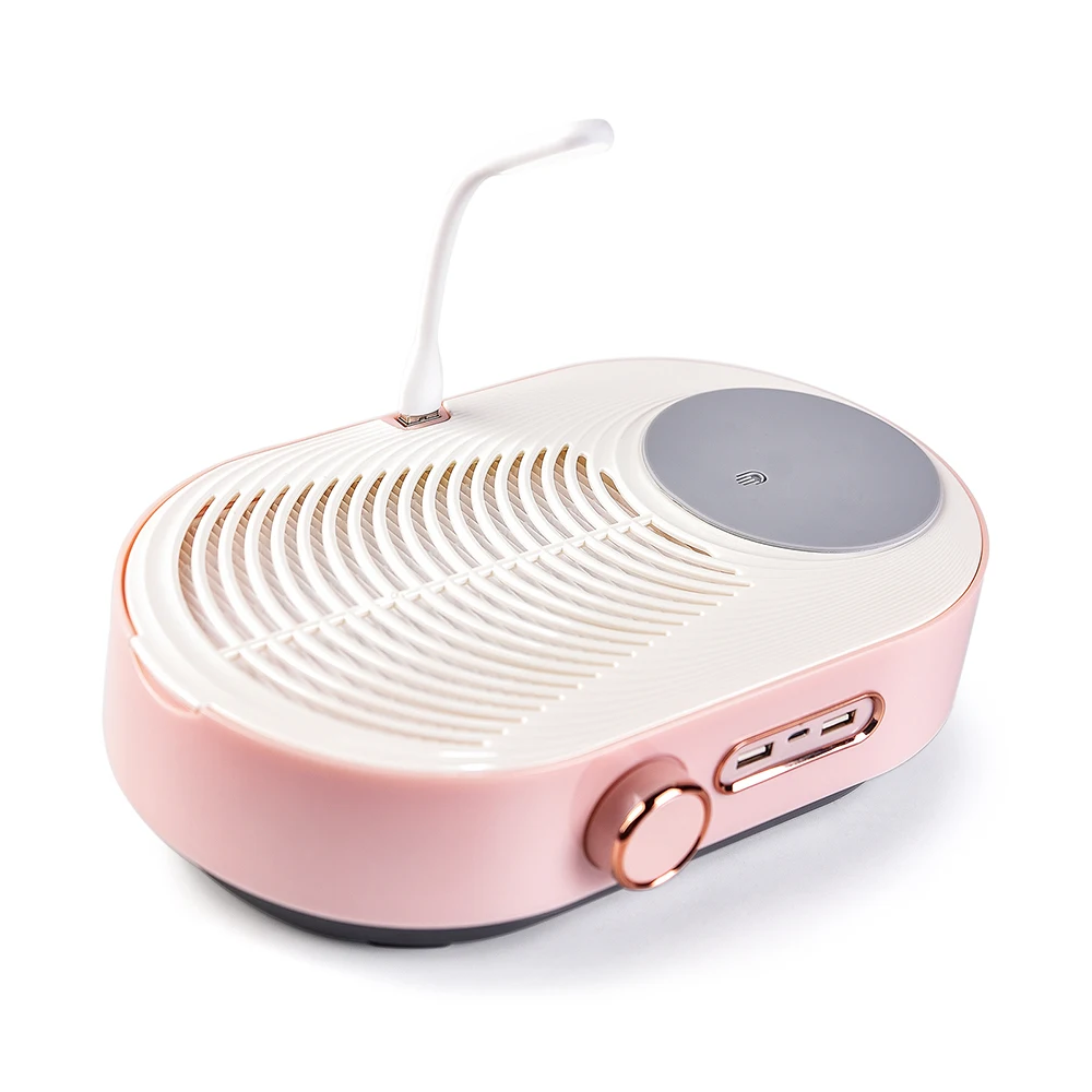 

4500 об/мин розовый пылесборник для ногтей пылесос всасывающий вентилятор для ногтей с фильтром 2-в-1 маникюрный аппарат лампа для ногтей силь...