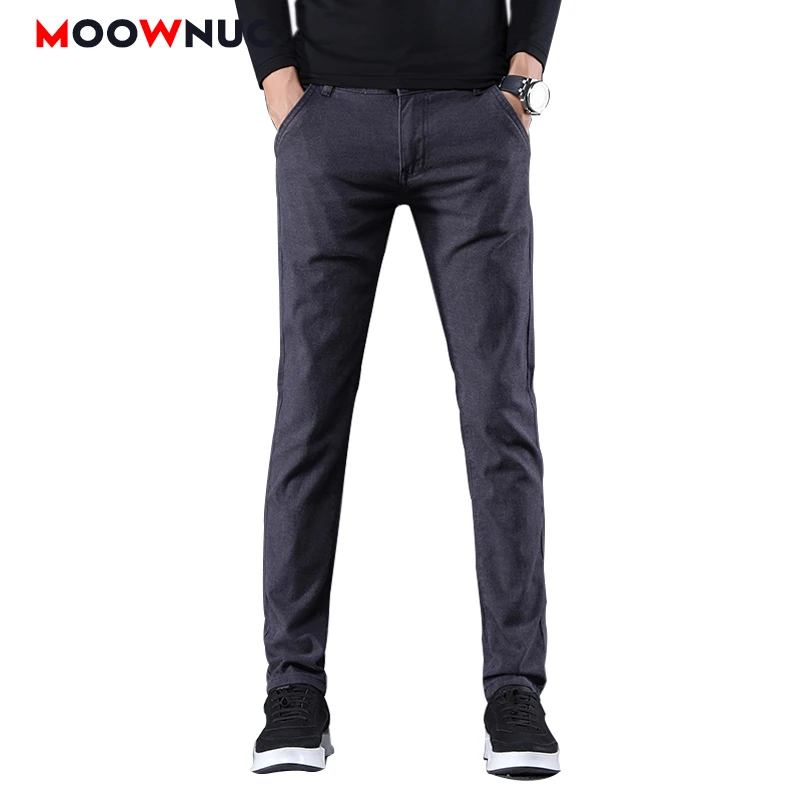 

Men's Casual Trousers 2021 New Spring Full-Lengt Pant Male Hombre Coverall Business Fashion Slim Masculino Straight MOOWNUC