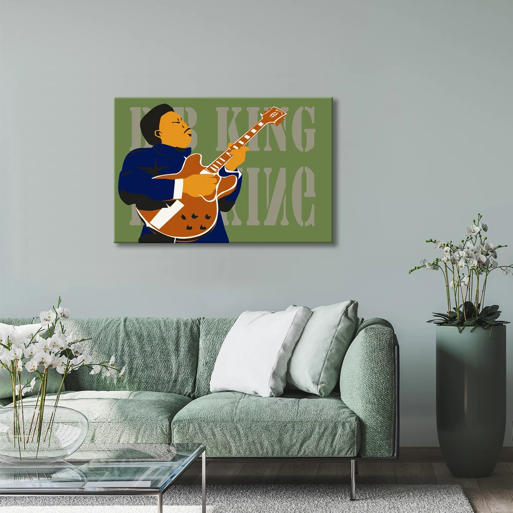 Картина на холсте BB king минималистичные плакаты и принты Настенная картина для