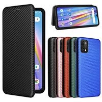 For Umidigi A11 A11S Luxury Flip Carbon Fiber Skin Magnetic Adsorption Case For Umidigi A11 Pro Max UmidigiA11 Phone Bags