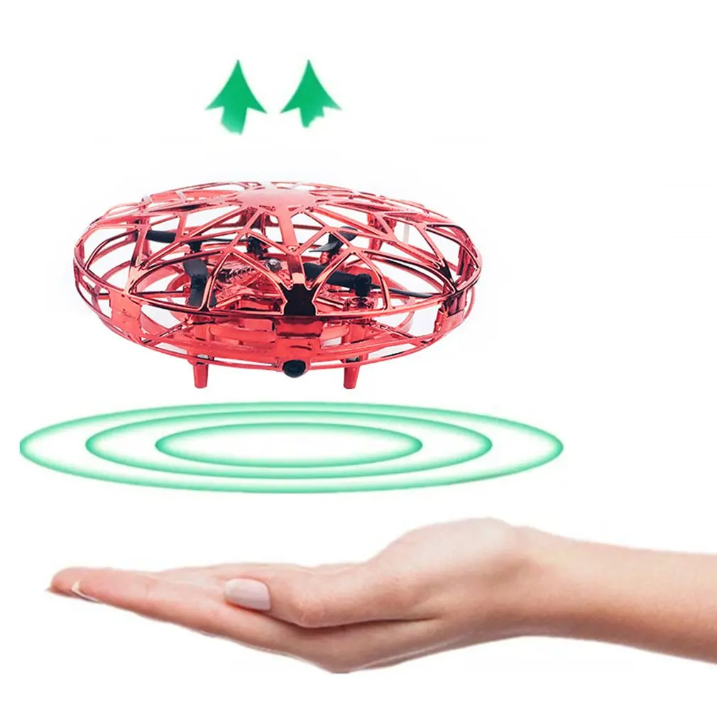

UFO Automatic Induction Vehicle Remote Control Aircraft Portable ABS 4-axis Transmission Aircraft Gift For Children