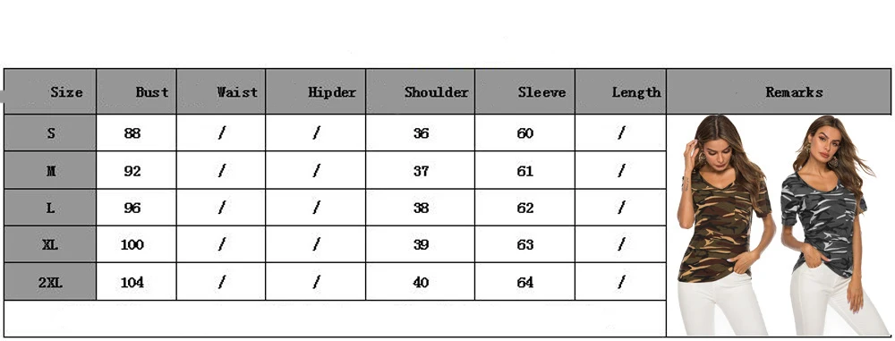 

Nice Explosion Models Women T-shirt Summer New Camouflage Fashion Wild short-sleeved T-shirt Shirt Women Short Sleeve V-Neck