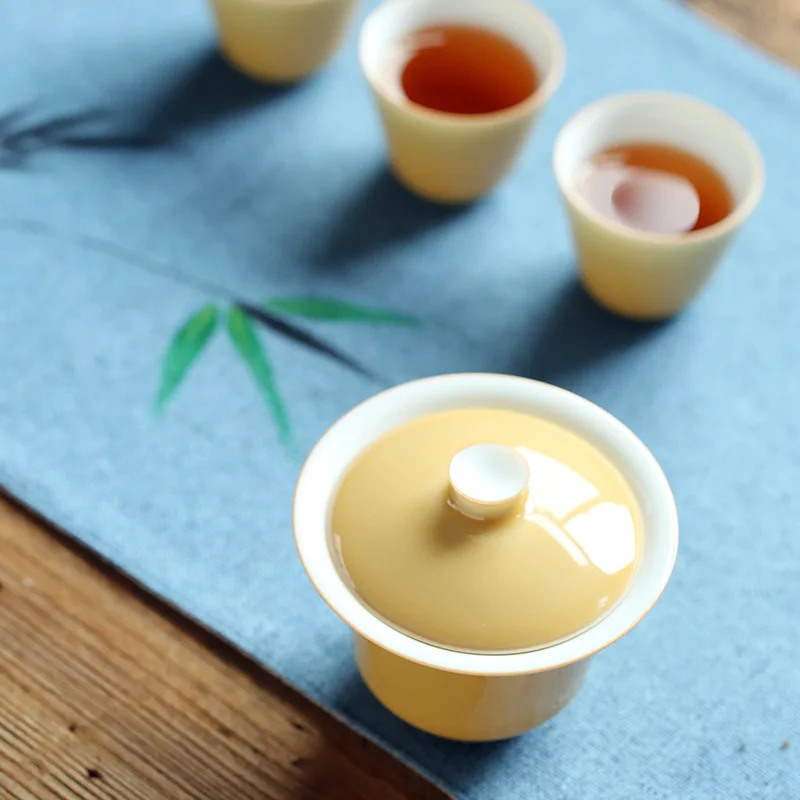 Нефритовая грязевая Цветная глазурь ручной работы трехформенная чашка