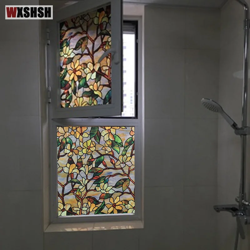 2021 новые статического цепляться витражная плёнка на стекла окна виниловые обои