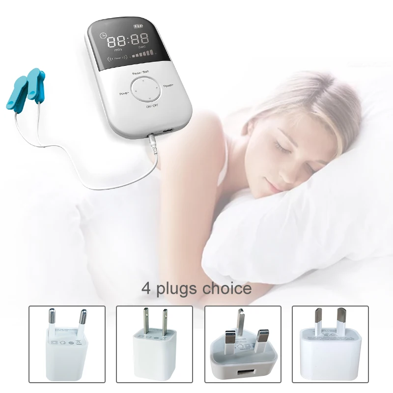 Sleep aid device CES sleep better Portable home use Relieve insomnia anxiety depression |