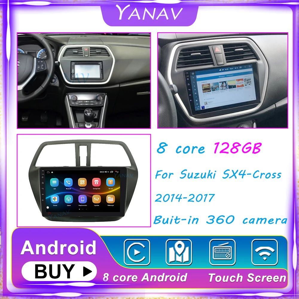 

128G Android автомобильное радио мультимедиа GPS навигации головное устройство для Suzuki SR4-Cross 2014-2017 Авто Радио Стерео DVD приемник магнитофон